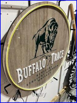 Large Rare Buffalo Trace LED Light Sign! Amazing Bar Light! New! Free Shipping