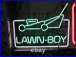 Lawn-boy 17x14 Neon Sign Lamp Light Bar Beer Wall Decor Collection