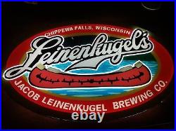 Leinenkugel's Canoe Beer Wisconsin 3D LED 20 Neon Light Sign Lamp Bar Pub Decor