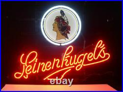 Leinenkugel's Wisconsin Neon Light Sign 17x14 Beer Cave Bar Lamp Glass