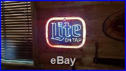 Lite on Tap Beer Neon Light Vintage Sign