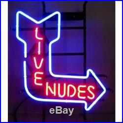 Live Nudes Sexy Girls Beer Bar Neon Sign 22x22