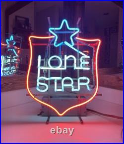 Lone Star Brewing Neon Sign 20 x 15 Vintage San Antonio Tx Beer