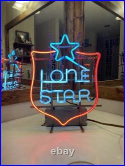 Lone Star Brewing Neon Sign 20 x 15 Vintage San Antonio Tx Beer
