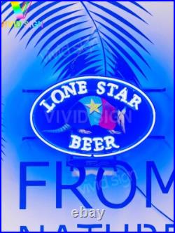Lone Star Texas Armadillo Beer 20x16 Neon Light Lamp Sign With HD Vivid AA