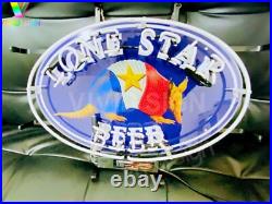 Lone Star Texas Armadillo Beer 20x16 Neon Light Lamp Sign With HD Vivid AA