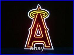 Los Angeles Angels Neon Sign 17x14 Bar Beer Light Lamp Christmas Artwork Glass