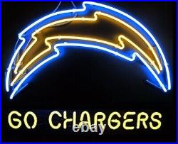 Los Angeles Chargers Go Chargers 20x16 Neon Sign Bar Lamp Beer Light Decor