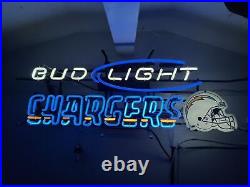 Los Angeles Chargers Helmet Beer Neon Light Sign Lamp Bar Wall Decor Art 24