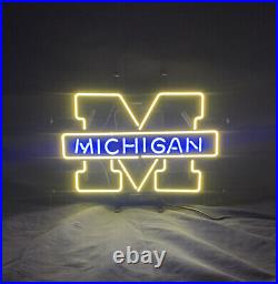 MICHIGAN Neon Signs Decor Beer Bar Pub Store Artwork Sign 20x16