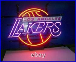 Man Cave Los Angeles Lakers Neon Light Sign 17x14 Beer Glass Gift Bar