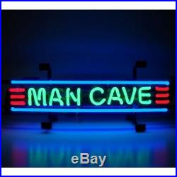 Man Cave' Red, Green and Blue Beer Bar Neon Sign 24x6