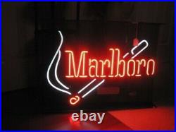 Marlboro Cigarettes Neon Sign Lamp Light 17x14 Beer Bar With Dimmer