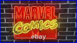 Marvel Comics Logo 20x16 Neon Lamp Light Sign With HD Vivid Printing