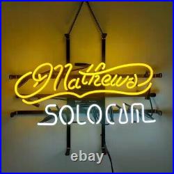Mathews Solo Cam Neon Sign 19x12 Lamp Beer Bar Pub Store Room Wall Decor