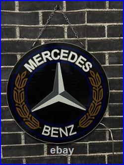 Mercedes Benz Car Auto 3D LED 16x16 Neon Sign Light Lamp Beer Bar Wall Decor