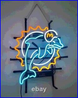 Miami Dolphins 20x16 Neon Sign Bar Lamp Beer Light Wall Decor