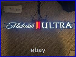 Michelob Ultra 2019 LED Neo Neon Lighted Beer Sign Light 32 Inches Long Dimmer