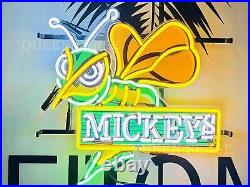Mickey's Bee Hornet Beer Lamp Neon Light Sign 17x17 With HD Vivid Printing