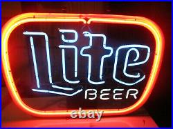 Miller Lite Beer neon sign light vintage 1985 beer decor Broken