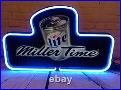 Miller Lite Neon Beer Sign Miller Time