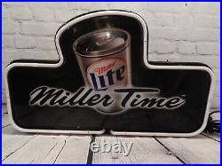 Miller Lite Neon Beer Sign Miller Time