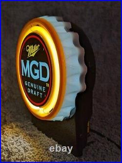 Miller MGD Genuine Draft Vintage Neon Beer Sign