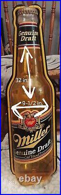 Miller genuine draft neon beer bottle Miller genuine draft neon beer bottle