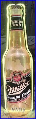 Miller genuine draft neon beer bottle Miller genuine draft neon beer bottle