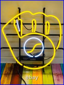 Milwaukee Brewers 17x16 Neon Sign Bar Lamp Beer Light Night Gift Man Cave Milwaukee Brewers 17x16 Neon Sign Bar Lamp Beer Light Night Gift Man Cave
