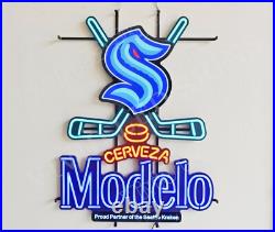 Modelo Cerveza Beer Seattle Kraken 32x24 Vivid LED Neon Sign With Dimmer VM