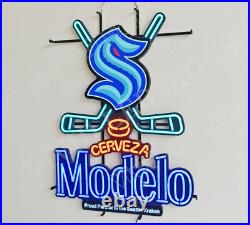 Modelo Cerveza Beer Seattle Kraken 32x24 Vivid LED Neon Sign With Dimmer VM