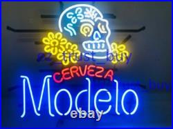 Modelo Especial Sugar Skull Cerveza 20x16 Neon Sign Bar Lamp Light Beer EY