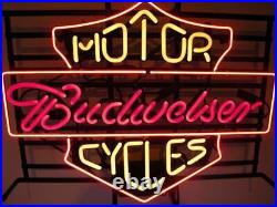 Motorcycles Motorcycle Garage 20x16 Neon Light Sign Lamp Beer Bar Wall Decor
