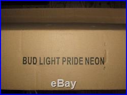 NEW Bud Light Gay Pride Rainbow LGBT Interest Beer Bar Neon Light Sign Parade