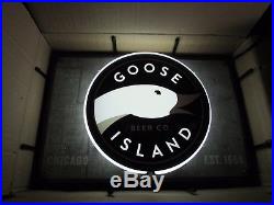 NEW Metal Goose Island Chicago Brewing Map Neon Beer Sign Light Brew 312 craft