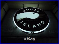 NEW Metal Goose Island Chicago Brewing Map Neon Beer Sign Light Brew 312 craft