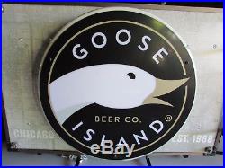 NEW Metal Goose Island Chicago Brewing Map Neon Beer Sign Light Brew 312 craft