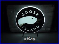 NEW Metal Goose Island Chicago Brewing Map Neon Beer Sign Light Brew 312 craft