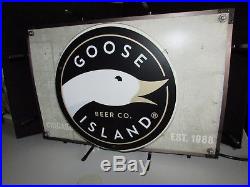 NEW Metal Goose Island Chicago Brewing Map Neon Beer Sign Light Brew 312 craft