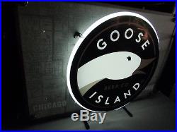 NEW Metal Goose Island Chicago Brewing Map Neon Beer Sign Light Brew 312 craft