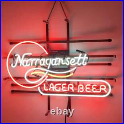 Narragansett Lager Beer Neon Sign 24x20 Beer Bar Wall Deocr Artwork Gift