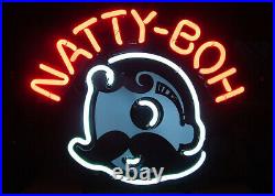 Natty Boh National Bohemian Beer Neon Light Sign 17x14 Man Cave Bar Decor