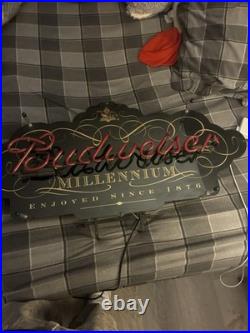 Neon Budweiser millennium Sign (36inW)