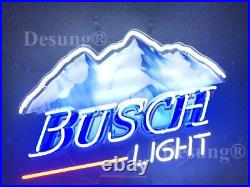 Neon Light Sign Lamp For Busch Light Beer 20x16 Snow Mountain Bar Open Decor