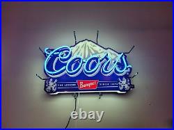 Neon Light Sign Lamp For Coors Banquet Beer 20 Mountain Lager HD Vivid Printing