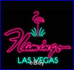Neon Signs Gift Flamingo Hotel Las Vegas Beer Bar Pub Party Room Decor 24X20