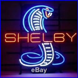 Neon Signs Shelby Cobra Beer Bar Pub Party Store Homeroom Wall Decor 24X20