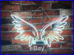 New Angel Wings White Neon Light Sign Lamp Beer Pub Acrylic 17