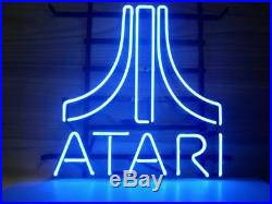 New Atari Game Room Blue Beer Bar Neon Light Sign 17x14